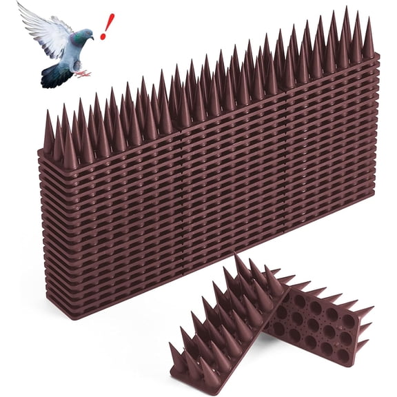 20 Pack Bird Deterrent Spikes Anti Pigeon Squirrel Raccoon Defender Spike Outdoor Roof Fence Window Bird Repellent Spike
