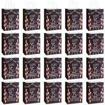 20 Pack Birthday Party Supplies Favor Bags for Adult - Decorative Gift Boxes, Candy Treat Bags for 25th Celebration Decorations