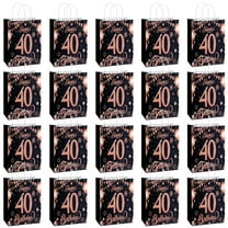 20 Pack Birthday Party Supplies Favor Bags for Adult - Decorative Gift Boxes, Candy Treat Bags for 40th Celebration Decorations