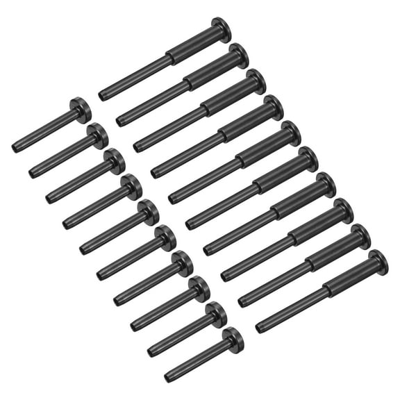 20 Pack Black Invisible Cable Railing Kit for 2"x2",4" X4" Wood / Metal Deck Post