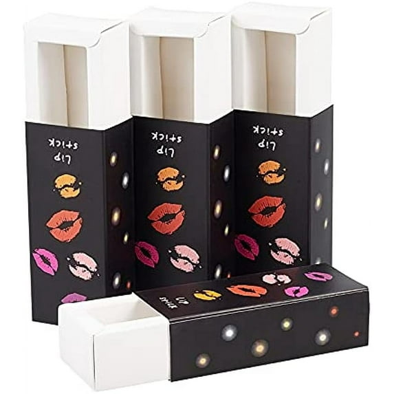 20 Pack Black Lipstick Packaging Boxes Lip Gloss Boxes Essential Oil Bottle Packaging Boxes