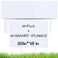thumbnail image 1 of 20 Pack Blank Yard Signs 18" x26" - Lawn Sign with Stakes - DIY Poster Board Signs for Rent, Garage Sales, Open Houses, and Custom Birthday, 1 of 14