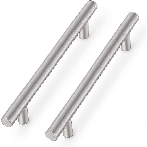 20 Pack Brushed Nickel Stainless Steel Kitchen Cabinet T Bar Handle Furniture Drawer Pulls Cupboard Knobs PD201HSS160(160mm Hole centers/224mm Long)