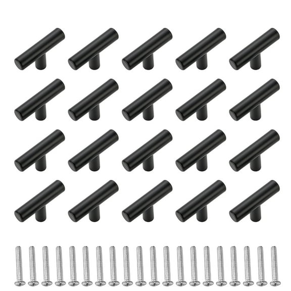 20 Pack Cabinet Knobs Drawer Knobs Stainless Steel 2 Inch Overall Length Dresser Knobs for Cabinets Cupboard Durable