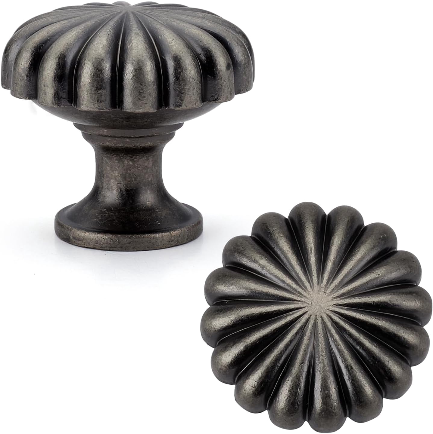 20 Pack Cabinet Knobs, Zinc Alloy Drawer Knobs Hardware for Kitchen Cabinets, Dresser and Wardrobe Doors Vintage Dresser Drawer Pulls Antique Nickel