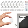 thumbnail image 1 of 20-Pack Cabinet Locks for Babies, Magnetic Baby Proof Safety Latches﻿, 3 Keys - Magnetic Child Proof Cupboard Drawers, Doors - Easy Installation No Drilling or Tools Required, 1 of 7