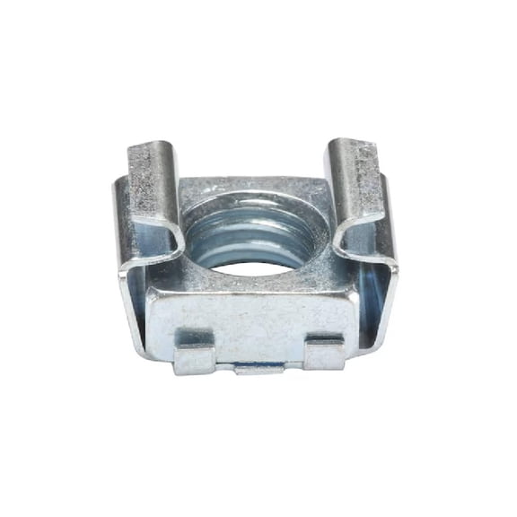 20 Pack Cage Nut, 3/8"-16, Square Rack Mount Server Shelves Cabinet for Panel Range 0.028-0.056 in, Zinc Plated Steel