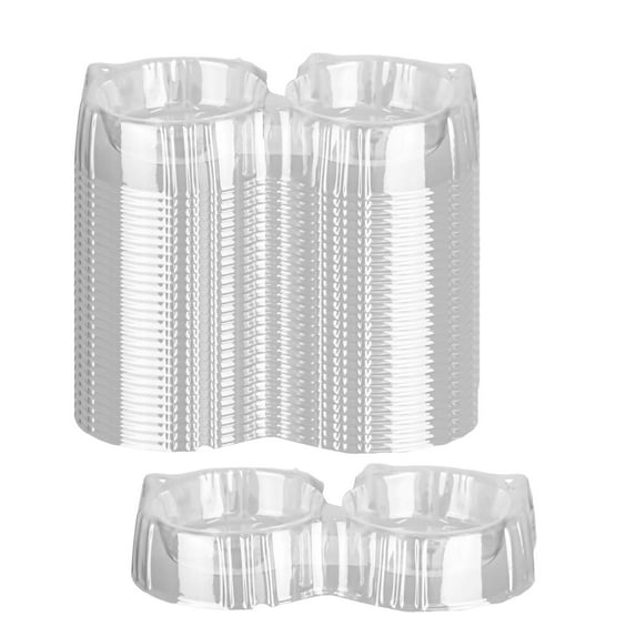 20 Pack Cat Food Bowls Pet Dish Feeder Easy to Use and Disposable for Indoor Cats Small Dogs and Travel