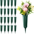 thumbnail image 1 of 20 Pack Cemetery Vases with Spikes,Plastic Vases for Flowers,Grave Decorations for Cemetery,Grave Flower Holder,Memorial Floral Vases(Black), 1 of 7