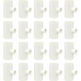 (20 Pack) Chicken Waterer PVC Tee Fittings For Threaded Poultry