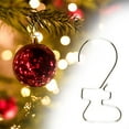 thumbnail image 1 of 20 Pack Christmas Ornament Hooks – Great Xmas Ornament Hangers for Christmas Tree Decoration,50mm Christmas Ball Hook Christmas Decorations(Christmas Stockings,Silver), 1 of 9