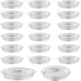 thumbnail image 1 of 20 Pack Clear Plastic Plant Saucer Drip Trays Large Plant Plate Dish for Indoor Flower Pots and Planters, Bulk - 6/8/10/12 Inches(Optional), 1 of 7