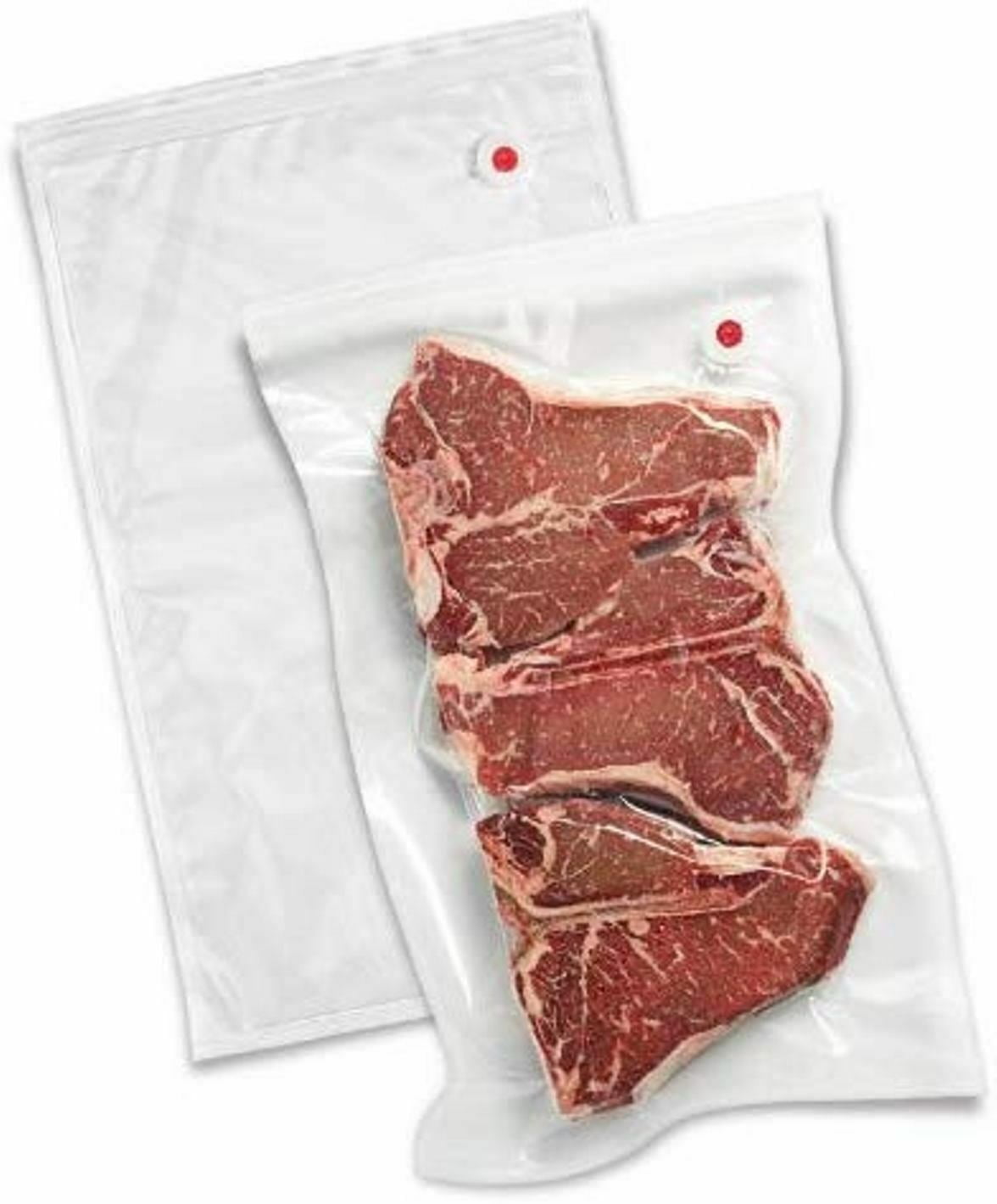 QQbed 20-Pack Food Storage Bags, Vacuum Seal with Pump, Freezer Use for Meat and Vegetables