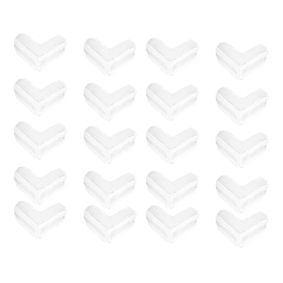 20 Pack Corner Guards Clear Protectors Stop Child Head Injuries Tables, Furniture & Corners (L-Shaped)