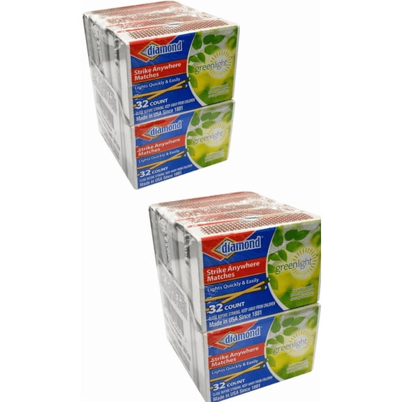 20 Pack Diamond Strike Anywhere 32ct Penny Matches 640 Total