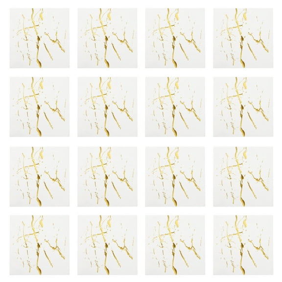 20 Pack Dinner Decorative Napkins Marbling Painting Disposable Paper Party Napkins Perfect for Wedding Baby Shower Holiday Party Supplies(Golden)