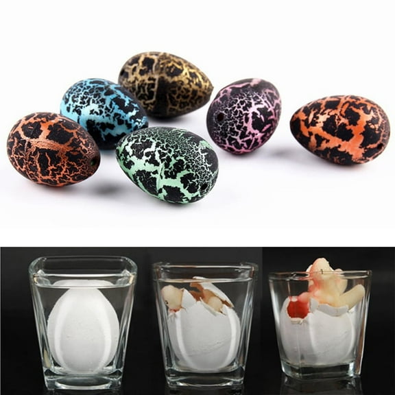 20 Pack Dinosaur Eggs Hatching Dinos Egg Grow in Water Crack with Assorted Color Hunting Game Birthday Party Favors for Toddler Kids 3-10 Boys Girls