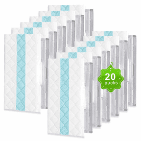 20pc Disposable Absorbent Mop Replacement Pads Compatible with VM252 VM251 VM250 VM200 VC205 QM250 Models, Essential Replacement Accessories for Household Vacuum Mops,20-Pack