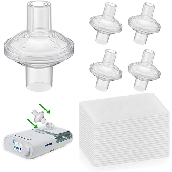 20-Pack Disposable CPAP Filter - Ultra-Fine Hypoallergenic Replacement for and BiPAP Machines, Protects Internal Components from Dust & Pollen