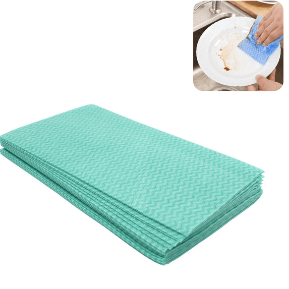 20 Pack Disposable Dish Cloths 12×23.6 in, Handy Wipes Reuseable Cleaning Cloths Disposable Cleaning Towels for Kitchen and Home, 3 Colors