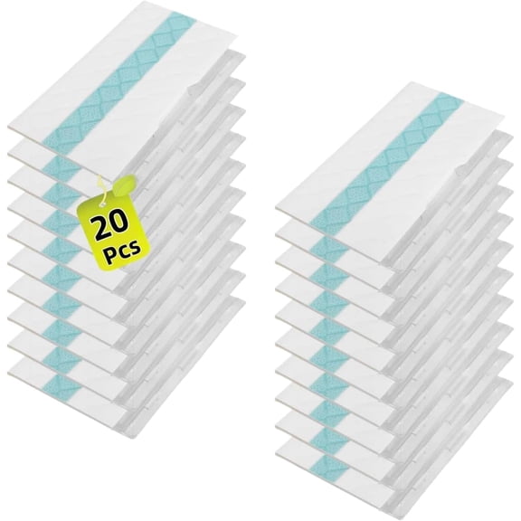 20 Pack Disposable Mop Pads, For VACMOP Pro / VC205 / QM250 / VM252, Wet Dry Vacuum Refills