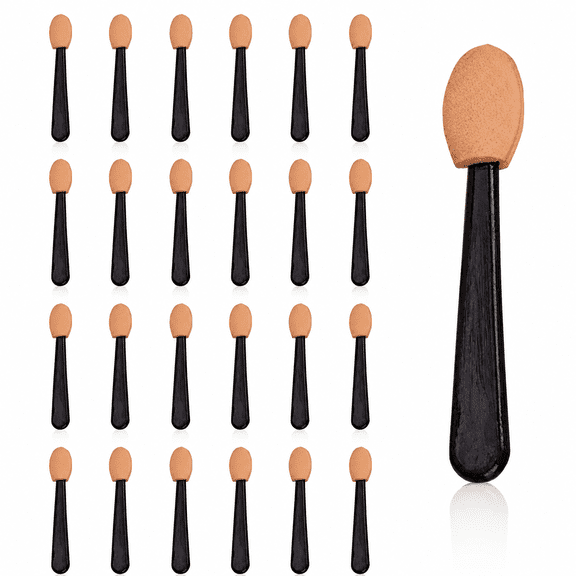 20 Pack Disposable Sponge Eyeshadow Brushes, Applicators for Eye Makeup & DIY Beauty Crafts