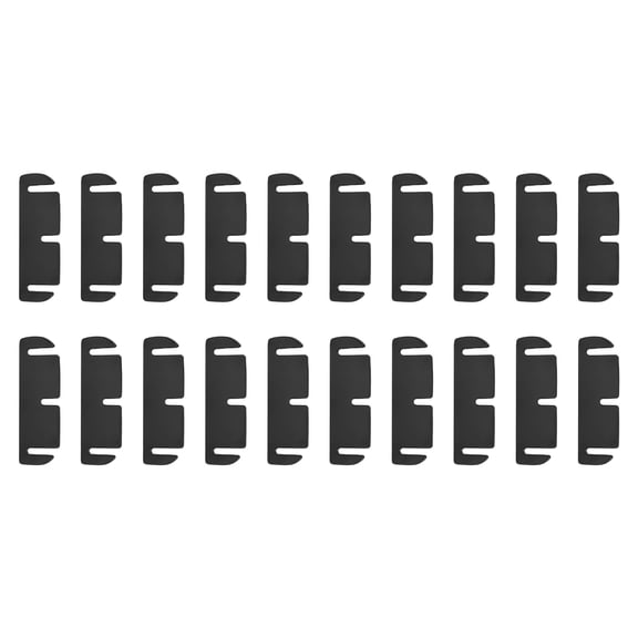 20 Pack Door Hinge Shims, 3.5" x 1.1" PVC Door Hinge Spacer Filler Plate Adjustable Repair Kit Filling Gaps in Interior Doors Kitchen Cabinets, 0.04" Thick