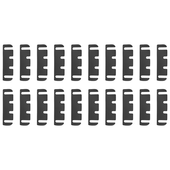 20 Pack Door Hinge Shims, 4.45" x 1.3" PVC Door Hinge Spacer Filler Plate Adjustable Repair Kit Filling Gaps in Interior Doors Kitchen Cabinets, 0.04" Thick