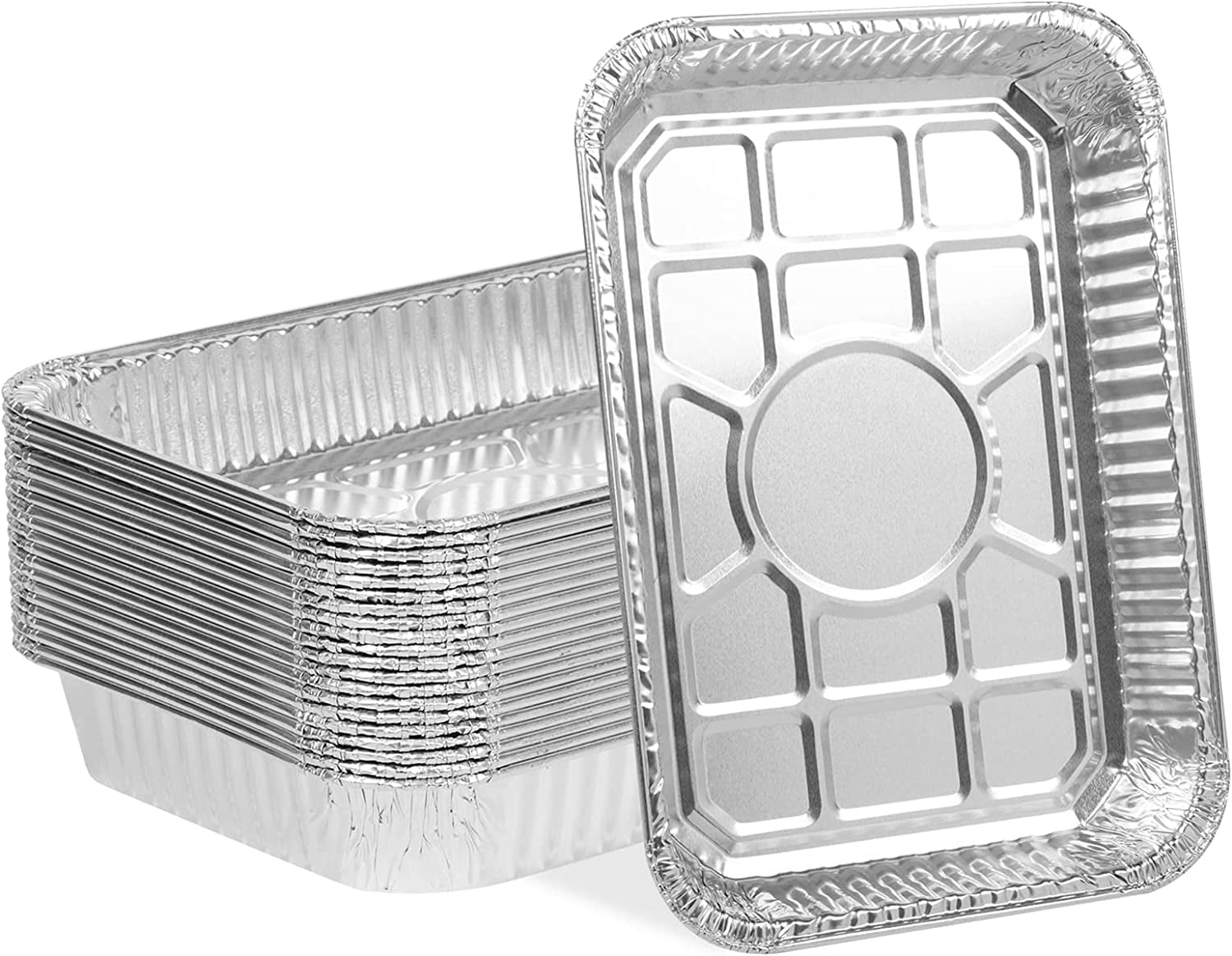 7.5 in x 5 in Foil Drip Pans w/ Plastic Covers 30-Pack Weber Grill Com –  Grillvana®