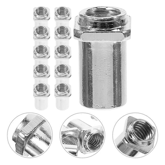 FRCOLOR Drum Tension Rod Nut Iron 20Pcs