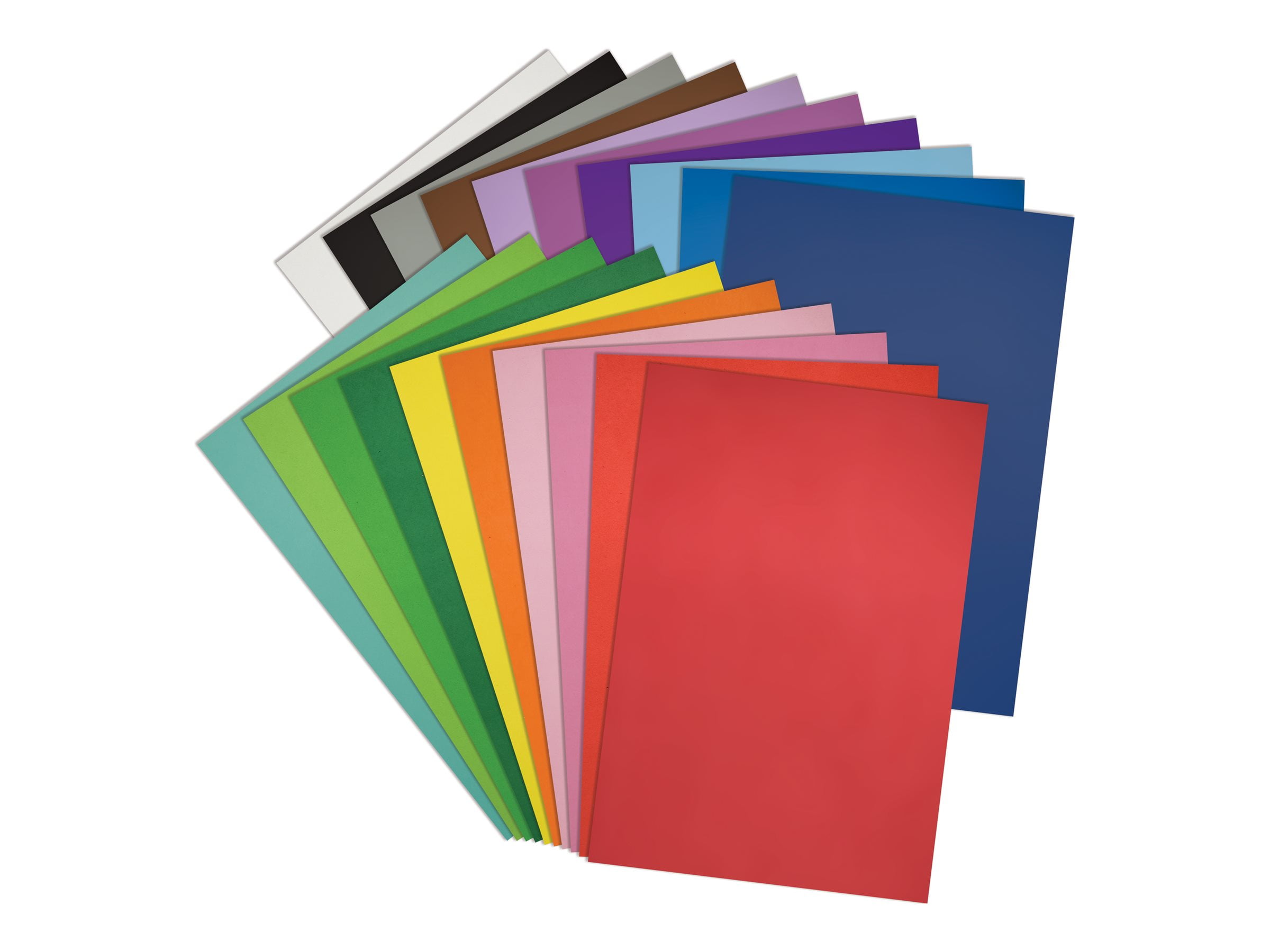 20 Pack EVA Foam Sheets, Extra Large Sheet Size, 12 x 17.5 Inch, Assorted Colors (20 Colors), 2mm Thick, by Better Office Products, for Arts and Crafts, 20 Sheets