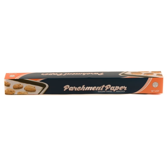 [20 Pack] EcoQuality Baking Parchment Paper 18x50 Non-stick Silicone Coated Baking Paper Roll for Cakes, Smoking, BBQ, Cookies, Pizza, Pan Liners, Kosher 18 inch x 50 FT