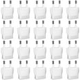 thumbnail image 1 of 20 Pack European Plug Adapter, Type C European Travel Plug Adapter, 220V to 110V Adapter Plug US to Europe, Wall Plug Power Converter for Europe, White, 1 of 8