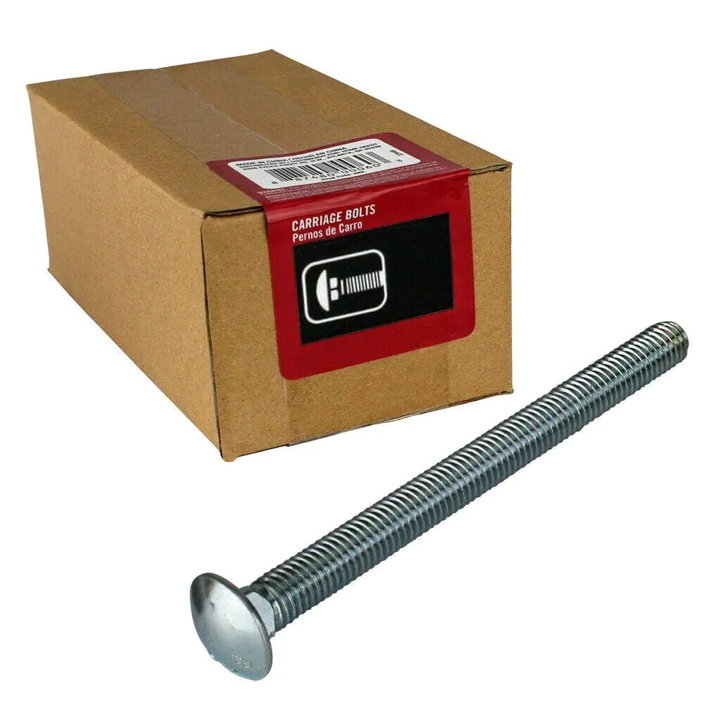 20-Pack Everbilt 1/2 in-13 x 6 in. Fully Thread Zinc Plated Carriage Bolt 267589