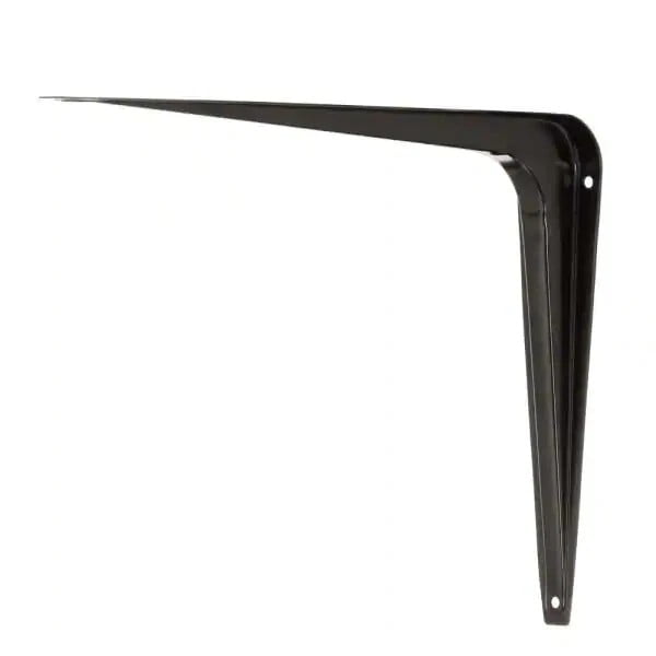 20-Pack Everbilt 8 inch x 10 inch Black Closet Garage Shelf Support Bracket