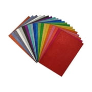 20 Pack Extra Large Glitter Foam Sheets, 12 x 17.5 Inch, by Better Office Products, Assorted 20 Colors, for Arts and Crafts, 20 XL Sheets
