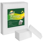 (20 Pack) Extra Strong Magic Sponge Eraser by SCRUBIT- Kitchen, Bathroom, Floor and Wall Cleaner - Miracle Melamine Cleaning Sponges- Durable Long Lasting Power Scrubber Pads for Tough Stains and Dirt