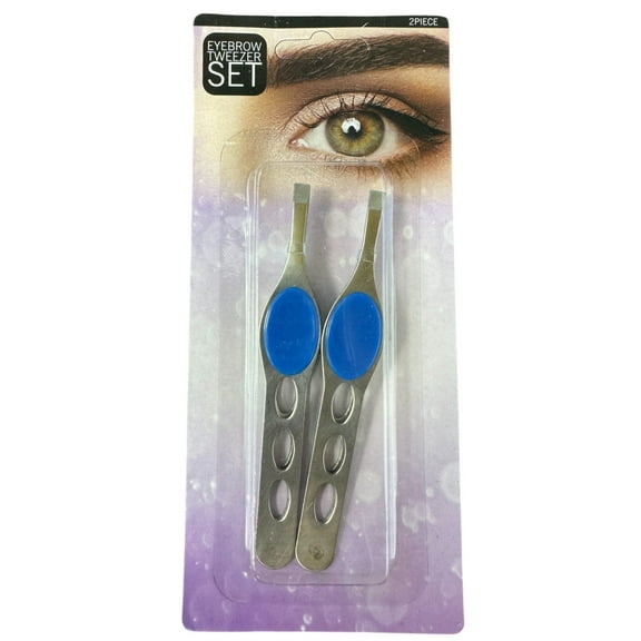 20 Pack Eyebrow Tweezers, Precision Grooming Tools for Flawless Brows, Hair Removal, Lash Application, Textured Grip, Durable, Compact, Travel Friendly, Perfect for Home, On the Go Beauty, Bulk, Blue
