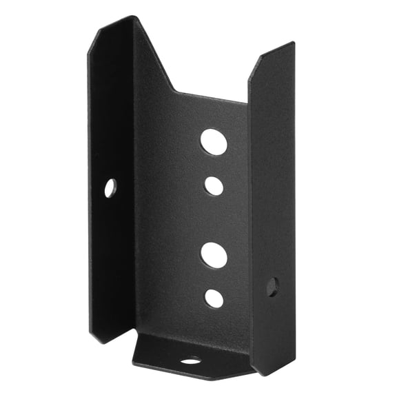 20 Pack Fence Brackets for 2x4 Wood Rail,18 Gauge,Black | for Deck Railing