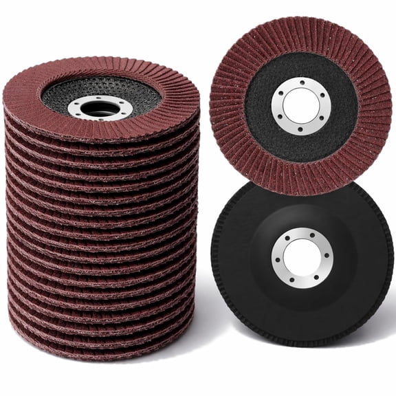 20 Pack Flap Discs 4 1/2 Inch for Angle Grinder 4.5 x 7/8 Inch Aluminum Oxide Sanding Grinding Wheels Grinding Discs Abrasives Flapper Wheel for Wood Metal Sanding (40,60 Grit)