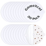 Gamexcel Flea Trap Refill Discs, 20 Pack 5.4 in Replacement Sticky Glue Boards for Most Indoor Dome Traps, Easy Install Pads