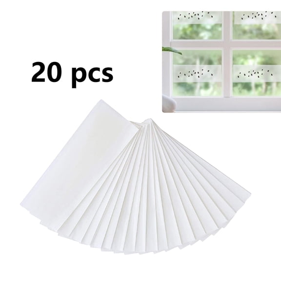 20 Sheets Fly Insect Trap, Poison-Free Glue Traps for Flying Bugs, Indoor/Outdoor Use