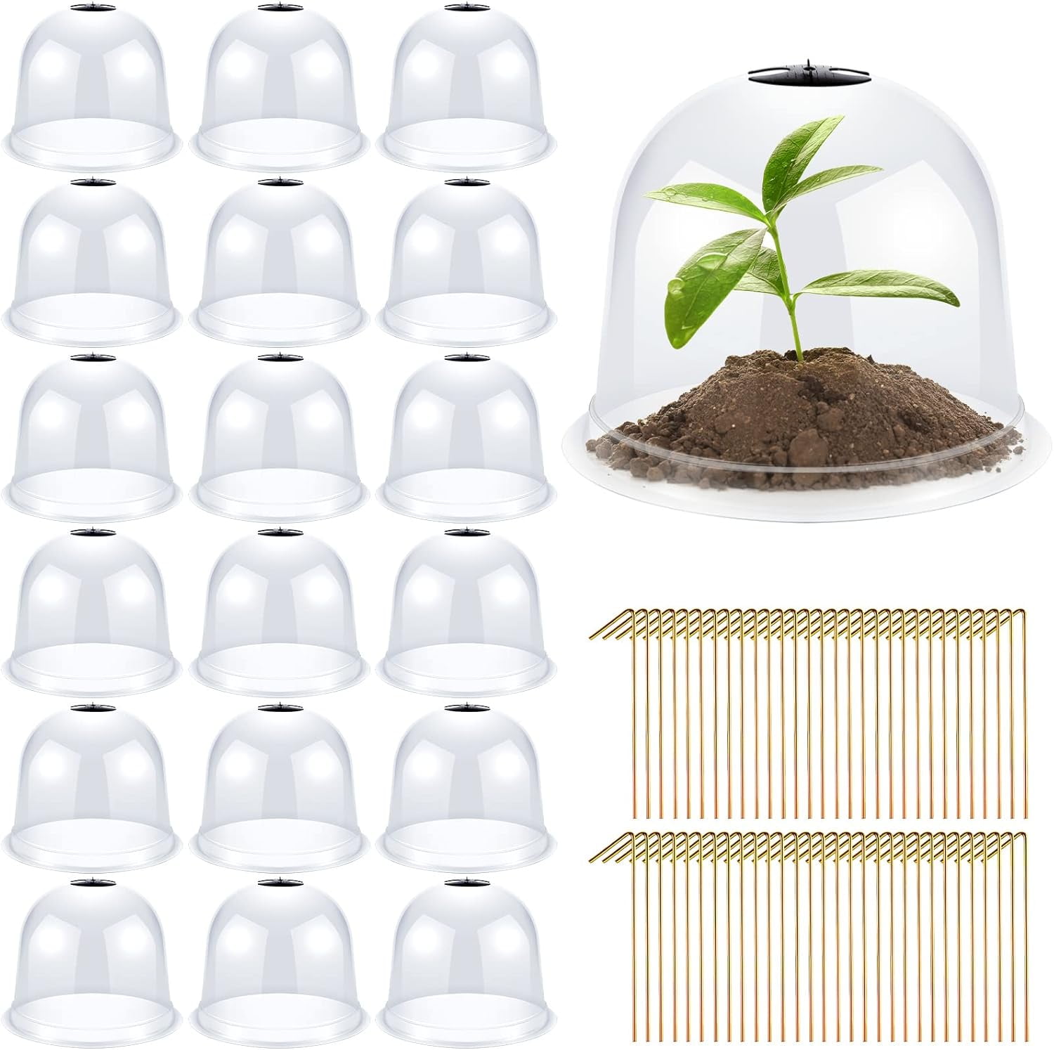 20 Pack Garden Cloche Plant Dome 10.2