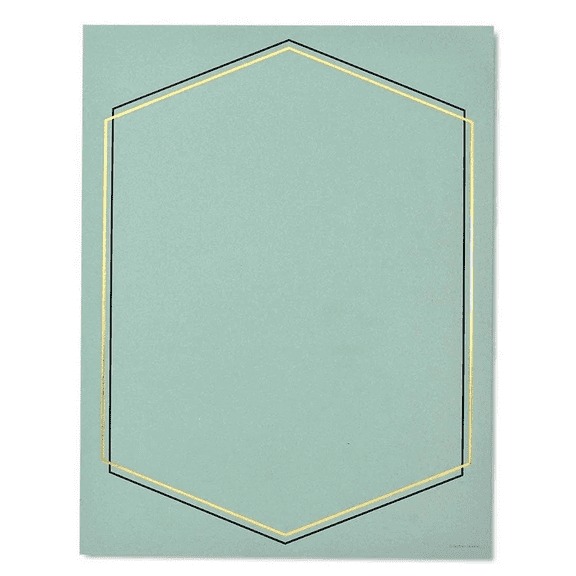 20 Pack Geometric Border Mint Stationery Paper, Acid Free, Inkjet, Laser Compatible, Perfect for Holiday Letters, Invitations, Announcements, Elegant Design with Free Templates for Custom Layouts