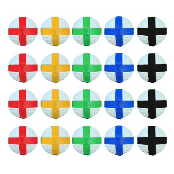 20 Pack Golf Sticky Balls Throwing Hook and Loop Plastic Material for Indoor Outdoor Game Accessories for All Ages