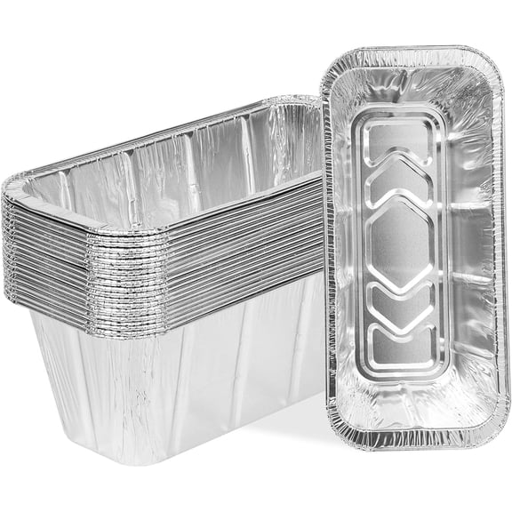 20-Pack Grease Cup Liners for Blackstone 28, 30, 36, 17, 22 Inch Griddle with Rear Grease Cup, Disposable Aluminum Foil Drip Pan, 8 x 3.7 Inch, 5017