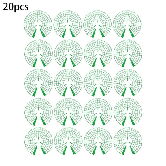 20-Pack Green Plastic Plant Stands for Strawberries and Low-Growing Fruits, Reusable and Easy to Assemble for Garden Support