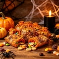 thumbnail image 1 of 20 Pack Halloween Spider Web Drawstring Mesh Bags, Black and Orange Polyester Treat Pouches for Candy and Party Favors, 3.93 x 5.51 in, 1 of 6