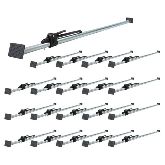 20 Pack Heavy Duty Adjustable Load Lock Bar for Semi Trailers, Truck Box - 89.75"-104.5" Long Steel Ratcheting Cargo Load Bar Tie-Down Holder for Enclosed Truck & Vans with 2" - 4" Pads