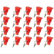 20 Pack Heavy Duty Air Brake Gladhand Lock with Keyed Alike for Tractor Trailer Trucks - Cast Iron Semi Trailer Lock